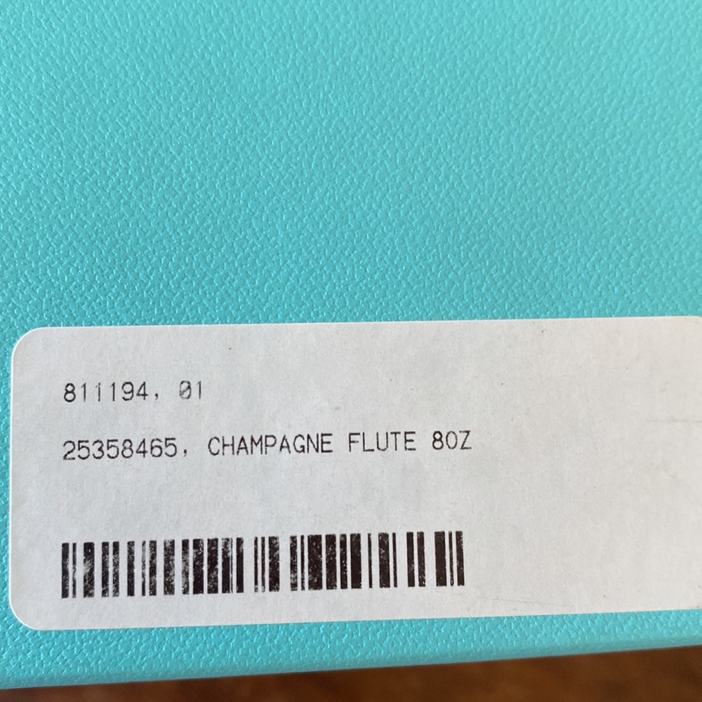 Tiffany & Co Champagne flutes two with box - Picture 10 of 10